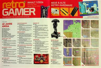 retro GAMER Inhaltsverzeichnis