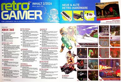 retro GAMER Inhaltsverzeichnis