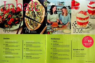 Essen & Trinken Veggie Inhaltsverzeichnis
