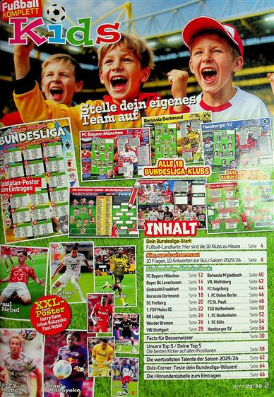 Fußball komplett Kids Inhaltsverzeichnis