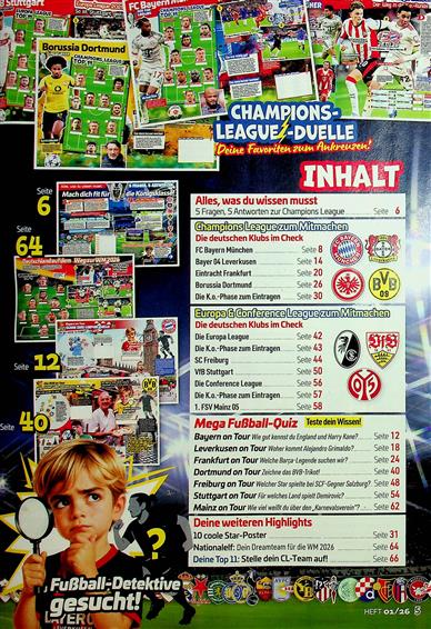 Fußball komplett Kids Inhaltsverzeichnis