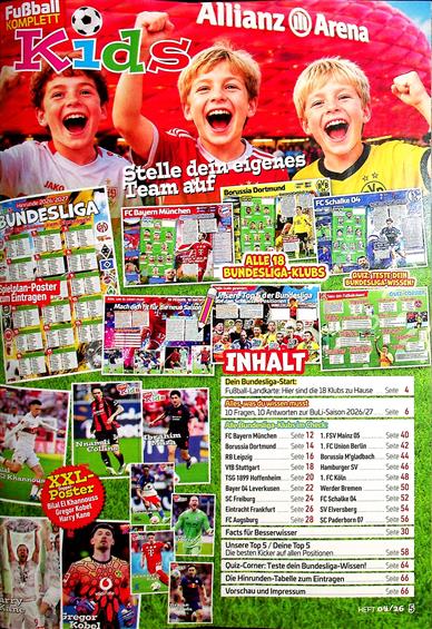 Fußball komplett Kids Inhaltsverzeichnis