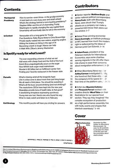 Bloomberg Businessweek Inhaltsverzeichnis