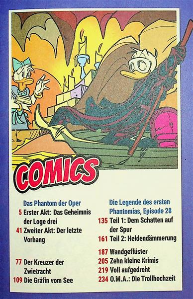 Lustiges Taschenbuch Inhaltsverzeichnis