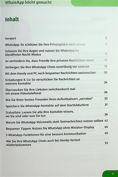 Seniorenwissen Technik Inhaltsverzeichnis