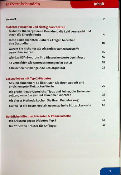 Seniorenwissen Gesundheit Inhaltsverzeichnis