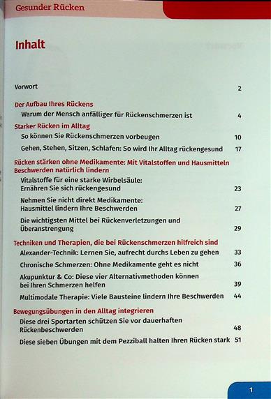 Seniorenwissen Gesundheit Inhaltsverzeichnis