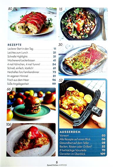 Speedy Kitchen - Airfryer Inhaltsverzeichnis