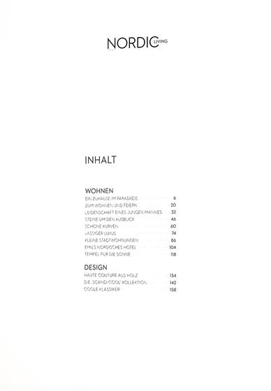 Nordic Living Inhaltsverzeichnis