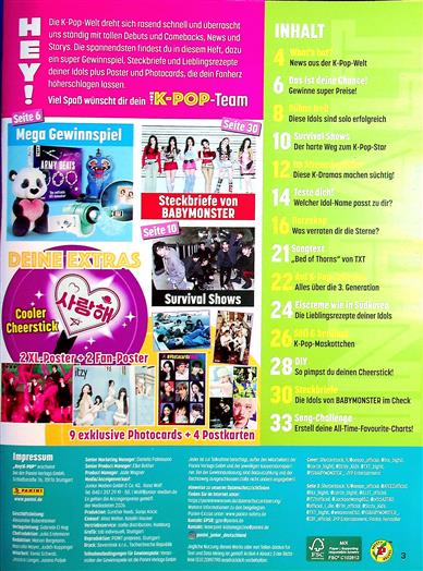 Hey! K-Pop Inhaltsverzeichnis