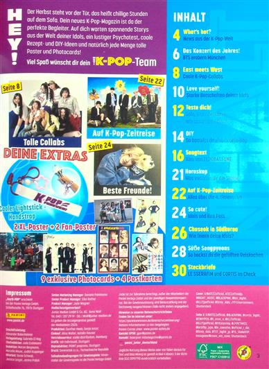 Hey! K-Pop Inhaltsverzeichnis