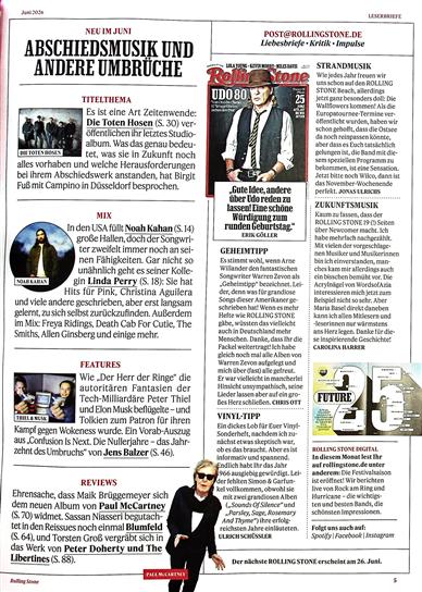 Rolling Stone Inhaltsverzeichnis