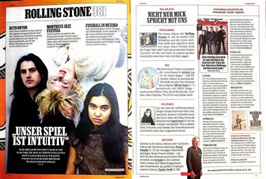 Rolling Stone Inhaltsverzeichnis