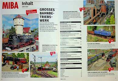 Miba Miniaturbahnen Inhaltsverzeichnis