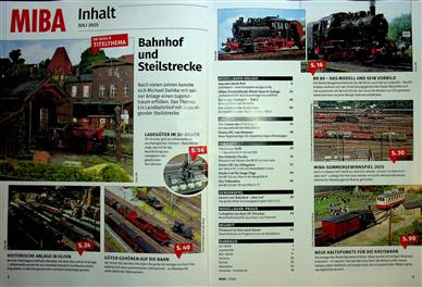 Miba Miniaturbahnen Inhaltsverzeichnis