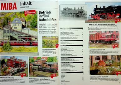 Miba Miniaturbahnen Inhaltsverzeichnis