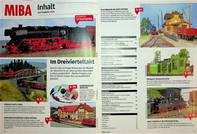Miba Miniaturbahnen Inhaltsverzeichnis