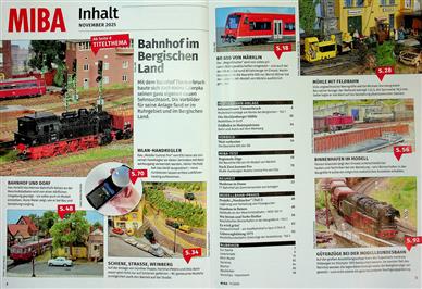 Miba Miniaturbahnen Inhaltsverzeichnis