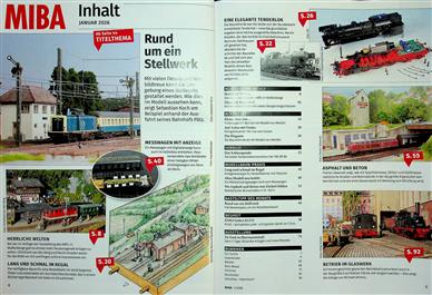 Miba Miniaturbahnen Inhaltsverzeichnis