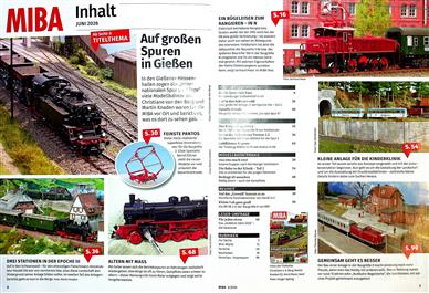 Miba Miniaturbahnen Inhaltsverzeichnis