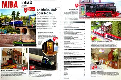 Miba Miniaturbahnen Inhaltsverzeichnis