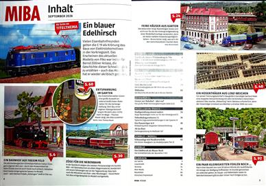 Miba Miniaturbahnen Inhaltsverzeichnis