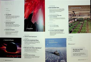 Spektrum der Wissenschaft Inhaltsverzeichnis