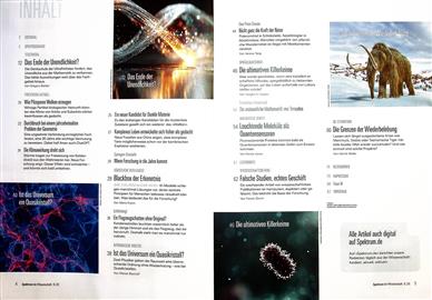 Spektrum der Wissenschaft Inhaltsverzeichnis