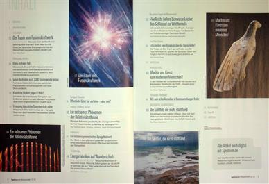 Spektrum der Wissenschaft Inhaltsverzeichnis
