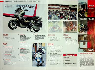 Motoretta Inhaltsverzeichnis