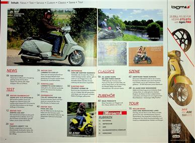 Motoretta Inhaltsverzeichnis