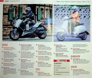 Motoretta Inhaltsverzeichnis