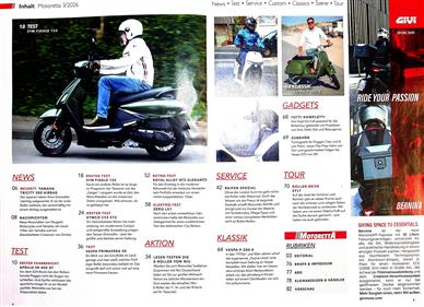 Motoretta Inhaltsverzeichnis