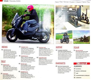 Motoretta Inhaltsverzeichnis