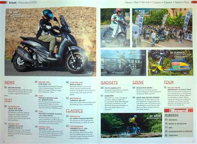 Motoretta Inhaltsverzeichnis