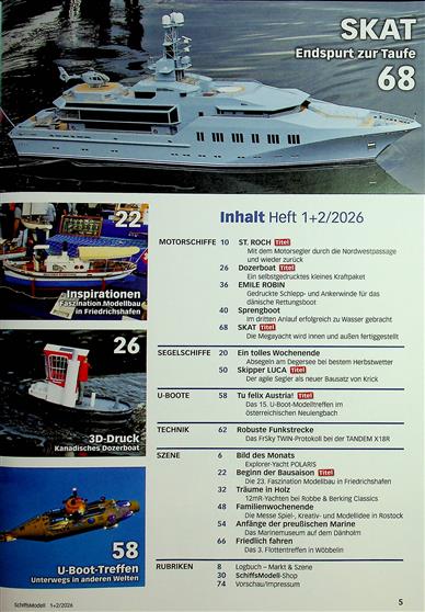 Schiffsmodell Inhaltsverzeichnis