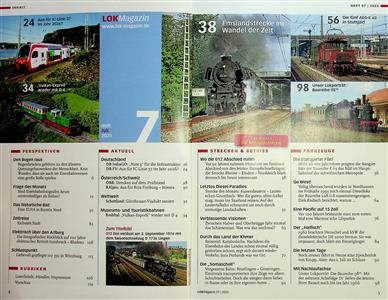 Lok Magazin Inhaltsverzeichnis