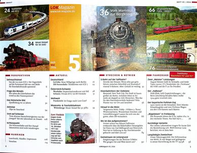 Lok Magazin Inhaltsverzeichnis