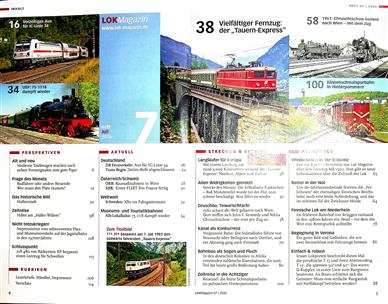 Lok Magazin Inhaltsverzeichnis