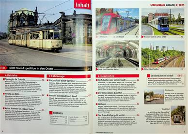 Strassenbahn Magazin Inhaltsverzeichnis