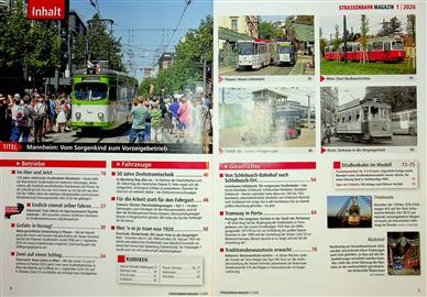 Strassenbahn Magazin Inhaltsverzeichnis