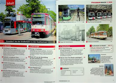 Strassenbahn Magazin Inhaltsverzeichnis