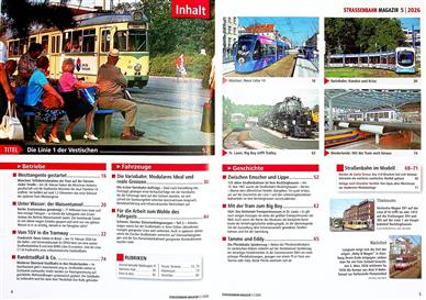 Strassenbahn Magazin Inhaltsverzeichnis