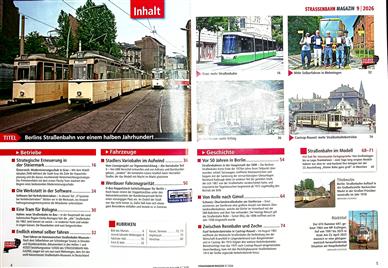 Strassenbahn Magazin Inhaltsverzeichnis