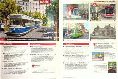Strassenbahn Magazin Inhaltsverzeichnis