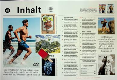 Men's Health Inhaltsverzeichnis