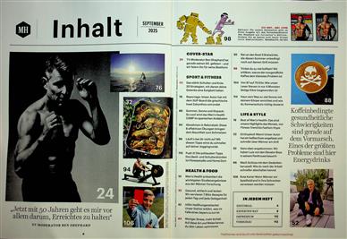 Men's Health Inhaltsverzeichnis