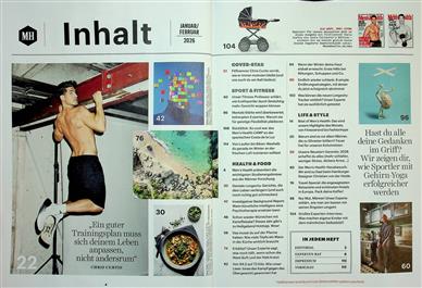 Men's Health Inhaltsverzeichnis