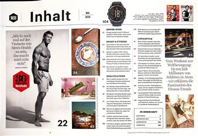 Men's Health Inhaltsverzeichnis