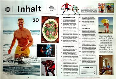 Men's Health Inhaltsverzeichnis